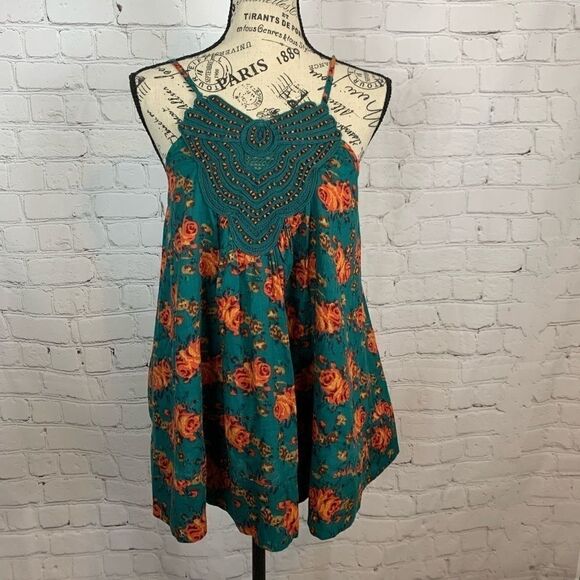 hazel Tops - Hazel / floral / tank top / size small
